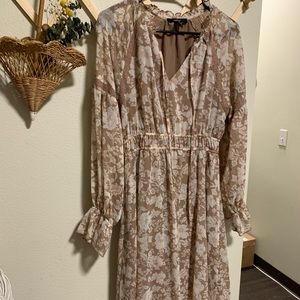 Maxi dress brown color